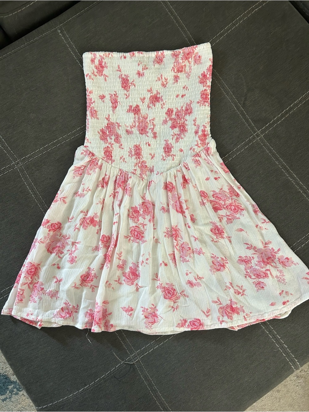 Aeropostale White Sundress with Pink Floral Print